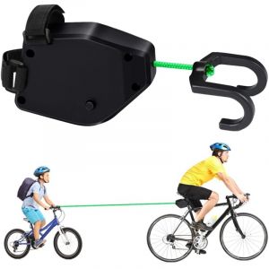Corde de remorquage de vélo rétractable,Barre Traction Velo Enfant,Câble de Traction,Corde de Traction pour Enfants,Corde de Traction pour VTT