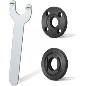 Cl&eacute; d'angle de serrage pour meuleuse Cl&eacute; de verrouillage en m&eacute;tal Compatible Milwaukee Ma-kita 193465-4 Bo-sch Black & Decker Ryobi 4.5"5" 5/8-11