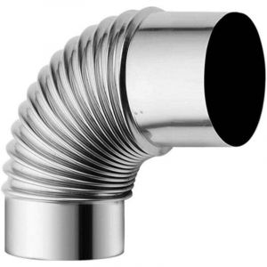 Chemin&eacute;e de po&ecirc;le &agrave; bois en acier inoxydable de 60 mm, adaptateur coud&eacute; &agrave; 90&deg;, tuyau de four flexible, tuyau de chemin&eacute;e &eacute;tendu, po&ecirc;le de camping en