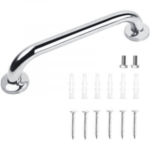 Poign&eacute;e de Baignoire Poign&eacute;e d'Appui pour Personnes &Acirc;g&eacute;es Barre d'Appui wc Barres Douche Acier Inox Murale - 30CM Argent