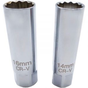 Douille de Bougie 14mm 16mm Douille &agrave; bougie avec Magn&eacute;tiques 3/8" Douille &agrave; bougie douze pans Outils pour Cl&eacute;s &agrave; bougie Cl&eacute; de Retrait de Bougie