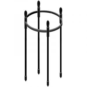 Support rond pour plantes grimpantes, anneau de support cr&eacute;atif pour vignes, rosiers, plastique noir, d&eacute;coration int&eacute;rieure, treillis r&eacute;glable et