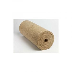 QEM &ndash; Rouleau de li&egrave;ge naturel 2mm &ndash; Largeur 50cm &ndash; Longueur 8m &ndash; Densit&eacute; 235 kg/m3 pour isolation phonique et panneaux d'affichage