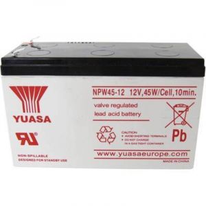 Yuasa NPW45-12 NP45W/12 Batterie au plomb 12 V 8.5 Ah plomb (AGM) (l x H x P) 151 x 97.5 x 65 mm cosses plates 6,35 mm auto-d&eacute;charge r&eacute;duite, sans e