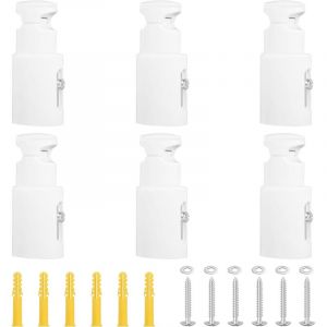 6 Pi&egrave;ces Fixation Seche Serviette Fixation Radiateur Fonte Support Radiateur Distance R&eacute;glable Support Radiateur Convient aux Radiateurs de Salle de