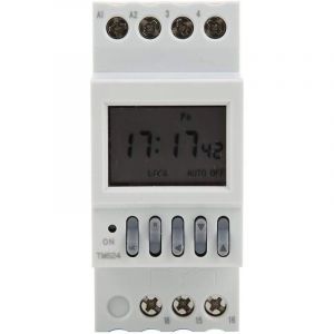TM624 Minuterie num&eacute;rique Interrupteur d'alimentation Minuterie 220V Montage en Rail DIN &agrave; Sonnerie contr&ocirc;l&eacute;e &agrave; 40 Groupes