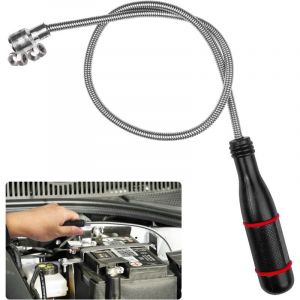 60CM Aimant Mecanique Flexible, Aimant pour Magn&eacute;tique Puissant, Outil de Ramassage Aimant&eacute;, Tige R&eacute;cup&eacute;rateur Aimant&eacute;e pour Ramasser de Petites