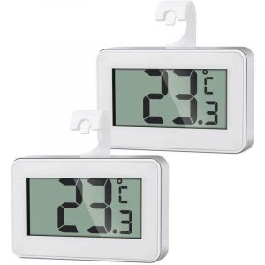 2 Thermom&egrave;tre Num&eacute;rique Mini, Thermometre Cong&eacute;lateur, Thermometre Frigo Digital