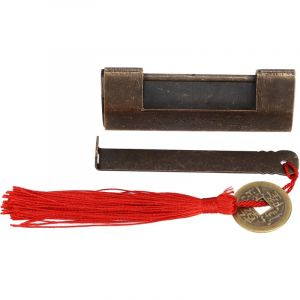 Cadenas en laiton antique, cadenas chinois antique de style ancien chinois antirouille pour meubles pour boîte pour armoire