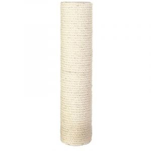 Tronc de rechange en sisal - pour arbres &agrave; chat - &oslash; 9 &times; 40 cm - avec tige filet&eacute;e (M8 x 80) et deux vis (M8 x 40) - 43991