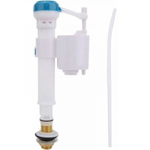 Robinet flotteur horizontal，Robinet flotteur r&eacute;versible pour alimentation WC，Vannes de Chasse d'eau de Toilette Bouton Poussoir Vanne de Remplissage