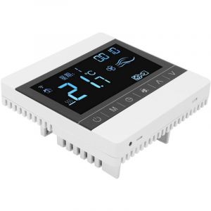 Thermostat, Ventilo-convecteur Thermostat AC220V Anti-interf&eacute;rence 5℃-35℃ pour le chauffage de l'eau