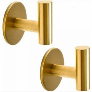 Crochet porte-serviettes sans per&ccedil;age dor&eacute; pat&egrave;re en acier inoxydable SUS304 pat&egrave;re murale pat&egrave;re auto-adh&eacute;sive pat&egrave;re pour cuisine, salle de bain, b