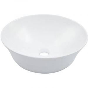 Vasque &agrave; poser Lavabo &Eacute;vier &agrave; poser Bac &agrave; laver 41x12,5 cm C&eacute;ramique Blanc CVW33797