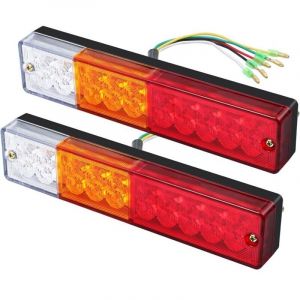 2 x feux arri&egrave;re LED feu arri&egrave;re clignotant 40 LED feu arri&egrave;re universel 12 V 24 V pour camion remorque caravane UV bateau camping-car