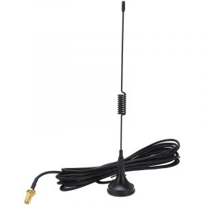 TONYSA Antenne de voiture &agrave; Gain &eacute;lev&eacute;, adaptateur SMA femelle, support magn&eacute;tique de 20cm de Long, UHF 400-480mhz pour Kenwood tk-240 tk-250
