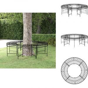 Banc circulaire tour d'arbre &Oslash;160 cm Noir Acier - Banc De Jardin - Banc Tour D'arbre - Mobilier De Jardin - Jardin Design - Fauteuil De Jardin