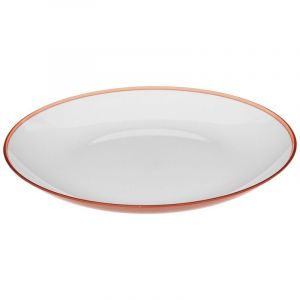 Assiette plate 25cm Collection Pastel rouge