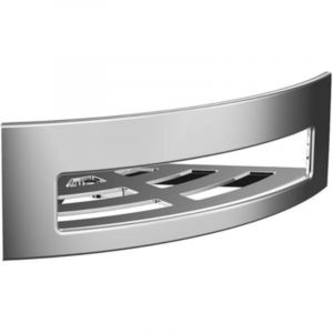 2 Panier &Eacute;tag&egrave;re de douche chrom&eacute;e amovible - &Eacute;tag&egrave;re &agrave; &eacute;ponge d'angle &agrave; visser