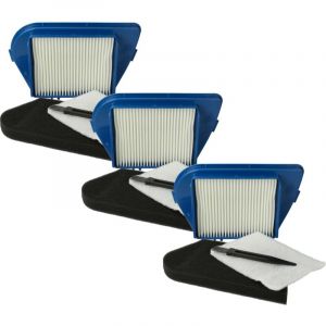 Lot de 12 pièces filtres/pinceau compatible avec Rowenta Compacteo Cyclonic, ro 3421014 Q0, ro 3423014 Q0, ro 3427014 Q0 aspirateur - Vhbw