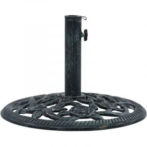 Pied de parasol Socle de parasol - Vert 9 kg 40 cm Fonte BV353157