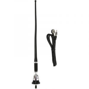 Jeffergarden Antenne Passive d'autoradio en caoutchouc souple, amplificateur int&eacute;gr&eacute; universel, antenne Radio AM FM pour v&eacute;hicule, voiture, camion