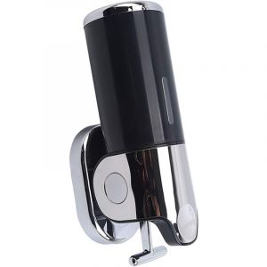 1 Distributeur Savon Mural avec Support Mural pour Gel Douche, shampoing, Savon Liquide, nettoyant pour Les Mains, Distributeur Lotion pour Cuisine,