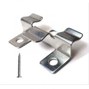 Lot de 100 clips de fixation pour terrasse en composite avec vis en acier inoxydable(hauteur 1 cm)