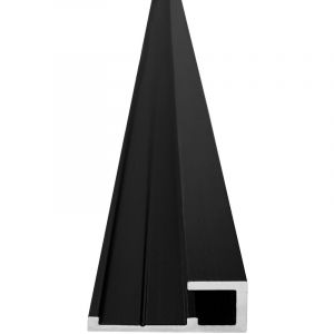 Roth - Profilé de finition extérieure 255 cm pour panneau vipanel 3 mm - Noir