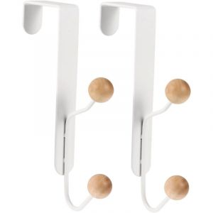 2 Pi&egrave;ces brancher pat&egrave;res blanches cintres muraux crochet mural pat&egrave;re murale pour &agrave; dos blancs utiles V&ecirc;tements crochet de porte Boule de bain