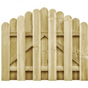 Maison Chic - Portail de jardin Portail de cl&ocirc;ture Bois de pin impr&eacute;gn&eacute; 100x75 cm 30845