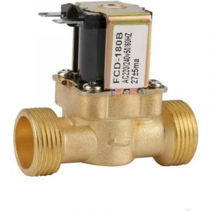 Electrovanne, Entrée d'Eau Bidirectionnelle G1/2AC220V Électrovanne Électronique Fermée Normale ca 220V 240V FCD-180B - Ulisem