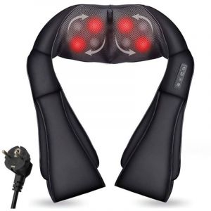 Massage Electrique Masseur Shiatsu 3D-Rotation Masseur epaule appareil Massage dos et nuque Cadeau pour femmes/hommes