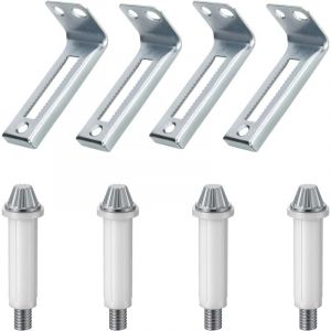 Quincaillerie pour portes pliantes, kit de pivot inf&eacute;rieur pour 4 portes et support de pivot, pi&egrave;ces de r&eacute;paration pour portes de placard pliantes.