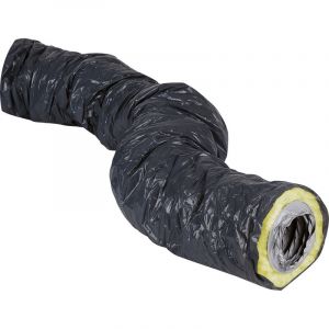 Conduit pe souple isolé Laine de verre 25mm - Ø100 - Long 6m