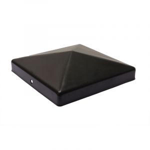 Chapeau de poteau noir pour poteaux 14 x 14 cm - Par pièce