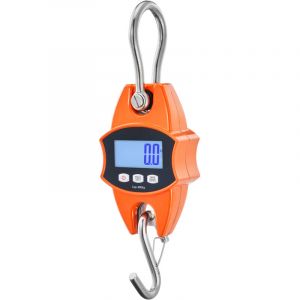 Mophorn - Balance à grue numérique 880 lb/400 kg, balance suspendue robuste, aluminium moulé, écran lcd, mini grue avec crochets pour ferme, chasse,