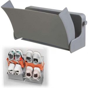 Support Chaussure Mural Pliable &eacute;tag&egrave;res - rangement chaussures 22,5 10,5 6,5 cm pliable mural pour &eacute;tag&egrave;re murale, sans per&ccedil;age, cintre &agrave; couloir et