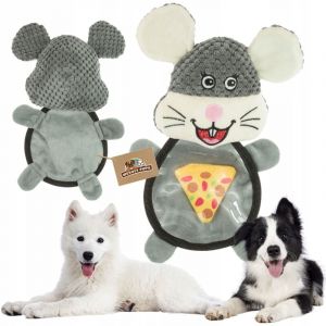 Jouet pour chien ANIMAL DRÔLE AVEC PIZZA mascotte couinante