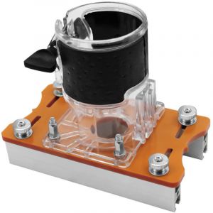 Support de Fixation de Fente 2 en 1 pour Routeur de Travail du Bois, Defonceuse a Bois Affleureuse, Fraiseuse Panier de Fraisage, Avec Plaque de Base