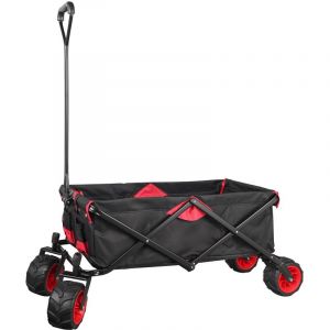 Wiltec Chariot de transport pliant Enfant &ndash; 1140 x 505 x 1170 mm &ndash; Charge max. 80 kg &ndash; avec Roues en plastique et une Poign&eacute;e ergonomique &ndash; iable