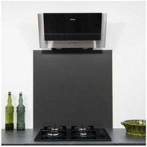 Alucouleur - Cr&eacute;dence Alu Gris Terre d'Ombre h 70 cm x l 110 cm ral 7022 1,5 mm