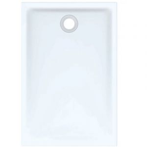 Receveur de douche rectangulaire 120x80x4 5 cm blanc brillant en gr&egrave;s c&eacute;rame - Geberit - Colore: Bianco