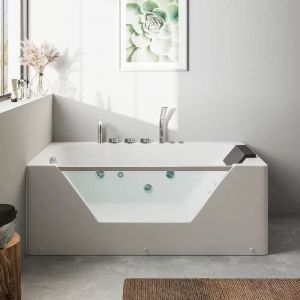 Parama - Baignoire balnéo d'intérieur 160x80 cm Design moderne Chill Eco