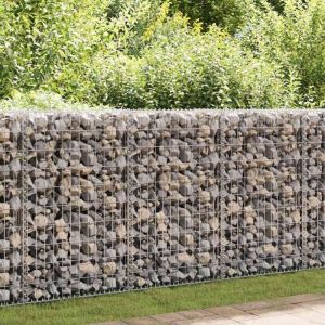 Maison Chic - Panier de gabion Mur en gabion Clôture de gabion Acier galvanisé 200x50x100 cm 96464