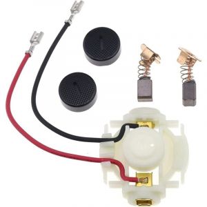 Choyclit - Balai de Charbon + Porte Balai Charbon + Casquettes pour Charbon Meuleuse Makita DGA452 BGA452 BGA450 BGA402 CB430 GA400 GA400D