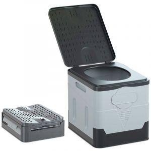 Toilettes individuelles, vert militaire Toilettes pliables pour voiture, toilettes ext&eacute;rieures, toilettes portables de camping, toilettes de secours