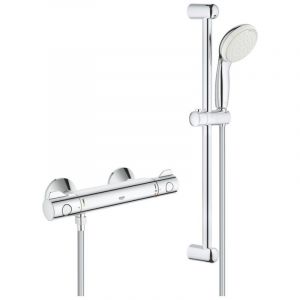 Jamais utilise] Colonne de Douche Avec Mitigeur Thermostatique Grohe Grohtherm 800 2 Jets Chromé - 34565001