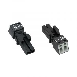 Wago - Connecteur d'alimentation série (connecteur réseau) winsta mini 890-242 femelle, droit Nombre total de pôles: 2 16 a gris 1 pc(s) D21653