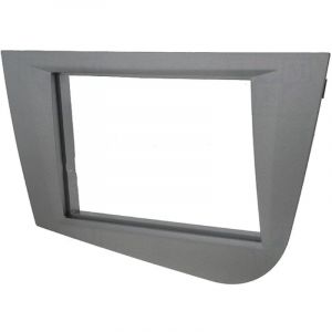 Facade autoradio Caliber RAF4003SDD compatible avec Seat Leon 05-12 - Argent fonce